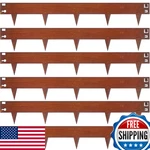 Meyoppm 6.3" Cor-ten Steel Landscape Edging, Pack Hammer-in Metal. Fixed Price $95.39.