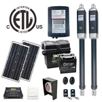 Aleko Etl Listed Solar Full Kit Opener For Dual Swing Gates Up To 1320 Lb. Fixed Price $879.12.