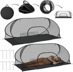 2 Set 80 35 31.5 In Cool Pop Up Mosquito Net Tent For Summer Camp Mesh Foldi. Fixed Price $133.99.