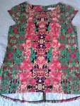 Madison Leigh, Sz 8 Cap Sleeve Tropical Print Top.. Fixed Price $12.00.