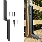 Fence Post Repair Kit Thickened 11-GAUGE Steel Anchor & Stakes To Fix Broke.... Fixed Price $55.64.