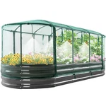 Quictent Galvanized Raised Garden Bed Kit With Self Watering System And Mesh .... Fixed Price $237.93.