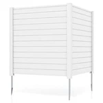 Costway Outdoor 48 X Pvc Privacy Fence Panels With Metal Ground - See. Fixed Price $206.96.