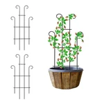 2 Pack Black Coated Wave Pot Trellis Panel 31'' Plant Stakes For Climbing Pla.... Fixed Price $36.46.