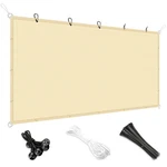 Sun Shade Sail 180GSM Straight Edge Shelter Canopy Cover Garden Outdoor Beige. Fixed Price $145.13.
