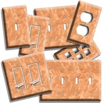 Birdseye Maple Wood Style Light Switch Outlet Wall Plates Room Home Office Decor. Fixed Price $17.09.