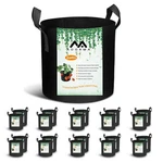 Adorma 20-PACK 3 Grow Bags, Heavy Duty Aeration Fabric Gallon, Black. Fixed Price $37.47.