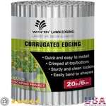 Galvanized Steel Garden Edging Flexible Landscape Border Flower Beds Lawn New. Fixed Price $29.39.