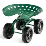 Rolling Garden Cart Heavy Duty Workseat W/ 360 Swivel & Adjustable Height. Fixed Price $49.99.