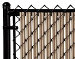 Chain Link Beige Single Wall Ridged Privacy Slat For 5FT High Fence Bottom Lock. Fixed Price $64.00.