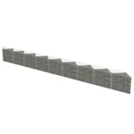 Gabion Wall Stone Planter Fence Panels Outdoor Garden Galvanized Steel Vidaxl. Fixed Price $286.99.