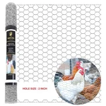 Galvanized Poultry Net - Fencing Chicken Wire 2" Hole Many Sizes Mesh. Fixed Price $98.00.