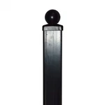 Aleko Universal Black Iron Post With Hinges For Fence 7.5 Ft X 2.4 Inch. Fixed Price $165.00.