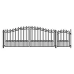 Aleko London Style Garden Steel Dual Driveway Gate 16 Ft With Pedestrian. Fixed Price $3199.00.