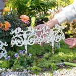 Sungmor Vintage Cast Iron Garden Border Fences Decorative Edging For Flower Beds. Fixed Price $98.99.