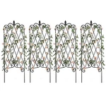 Amagabeli Pack Garden Trellis For Climbing PLANTS7" X 16" Rustproof 4 Black. Fixed Price $84.14.
