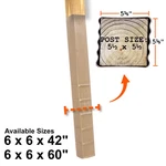 In. X 60 In-ground Fence Post Decay Protection New. Fixed Price $66.84.