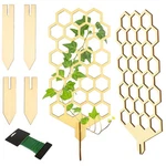 Wood Trellis For Climbing Plants Indoor & Outdoor - 2 Pack 18" Modern Honeyco.... Fixed Price $25.14.