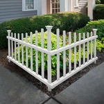 30IN X 40IN W (2 Panels) No Dig Zippity Ashley Corner Vinyl Picket Fence, Gard. Fixed Price $94.95.