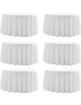Leqee Round TABLECLOTH,6 Pack 120 Stain And Wrinkle Resistant Polyester. Fixed Price $60.00.