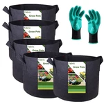 Tespher Professional 5-PACK 10 Gallon Round Fabric Pots Grow Bags 16X12 Inches. Fixed Price $37.67.