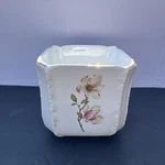 Tesco Staffordshire England Planter Floral Porcelain Square Flower Pot. Fixed Price $24.99.
