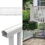 Veranda Traditional Kit White Porch Patio Vinyl Deck Railing 8 Ft. X 36 In.. Fixed Price $122.46.