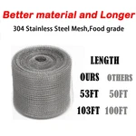 Wire Mesh For Mice Control 5 In X 30FT,HOLE Fill Fabric, Weep Holes Covers, U.... Fixed Price $17.28.