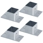 YIDU69Q 4X 2" Square Tube Post Flange Base Deck Railing Fittings 1/8" Thick. Fixed Price $50.57.