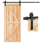 Easelife 6.6FT Sliding Barn Door Hardware Track Kit With J Pulley Smooth Quiet. Fixed Price $77.45.