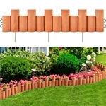 Wooden Short Fences Garden Log Rolls Landscape Border Edging For Yard Outdoor. Fixed Price $49.99.