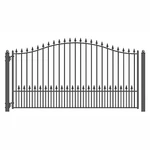 Aleko Munich Style Ornamental Steel Single Swing 12' Driveway Gate. Fixed Price $2499.00.