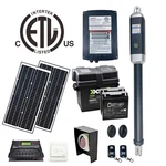 Aleko Etl Listed Full Solar Kit Opener For Single Swing Gates Up To 880 Lb. Fixed Price $999.00.