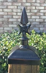 Wrought Iron Gothic Spear Cap For Dimensional 4X4 Wood Post, Castle Decor. Fixed Price $31.95.
