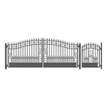 Aleko Venice Style Garden Steel Dual Driveway Gate 16 Ft With Pedestrian. Fixed Price $3399.00.