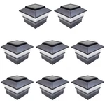 8 Black Bronze Brown White 4 X Solar Post Lights Outdoor Deck Cap Fence Vinyl. Fixed Price $49.95.