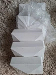 Pyramid White Pvc Vinyl Post Top Caps, Fence 5 Pack X4. Fixed Price $10.00.