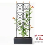 Trellis For Climbing Plants Outdoor, 24 Rifny Tall Garden W X H 6.2FT Black. Fixed Price $65.50.