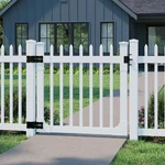 4FT White Vinyl No Dig Nantucket Gate Kit For Yard Garden Access. Fixed Price $507.99.