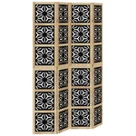 Room Divider Privacy Screen Office Brown And Black Solid Wood Paulownia Vidaxl. Fixed Price $156.99.