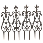 Sungmor Cast Iron Garden Edging Border, Flower Bed Landscape Picket Fence Panels. Fixed Price $118.99.