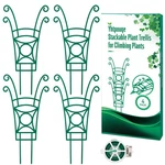 4 Pack Stackable Trellis For Climbing Plants, Indoor/outdoor Garden Tre.... Fixed Price $15.75.