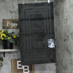 Mohawk Anti-skid Area Rug With Bordered Texture Slate Gray Multi 20X34. Fixed Price $7.15.
