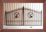 Sale! #1138 Driveway Gate 12' Wd Steel Iron Cast Inc Post Package Security. Fixed Price $1645.00.