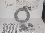 Tootaci Stainless Steel Cable Railing Kit 30FT W/ Turnbuckles Hooks Hardware. Fixed Price $19.99.