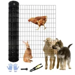 2 Ft X 100 Black Pvc Coated Welded Wire Fence, 16GA Garden Chicken Fe.... Fixed Price $70.80.