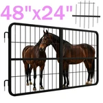 Heavy Duty Steel Horse Stall Gate 48"X24" Fence Guard For Farm Livestock. Fixed Price $179.00.
