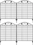 Black Steel Garden Fence Panel Set Of - 44"H X 36"W Folding Border Fencing. Fixed Price $157.99.