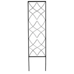 12-INCHES X 48-INCHES Black Steel Swirl Garden Trellis For Climbing Plants. Fixed Price $27.70.