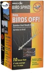 Bird Spikes, Stainless Steel Easy To Install, Covers 10 Linear Feet Area. Fixed Price $67.51.